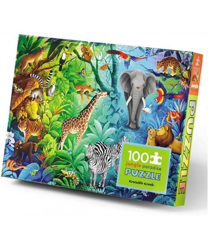 Puzzle Holographique - 100 pièces - Jungle Paradise - 5a+