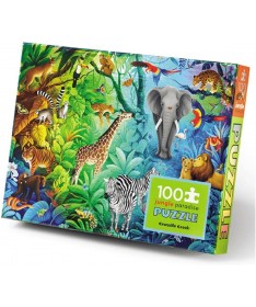 Puzzle Holographique - 100 pièces - Jungle Paradise - 5a+