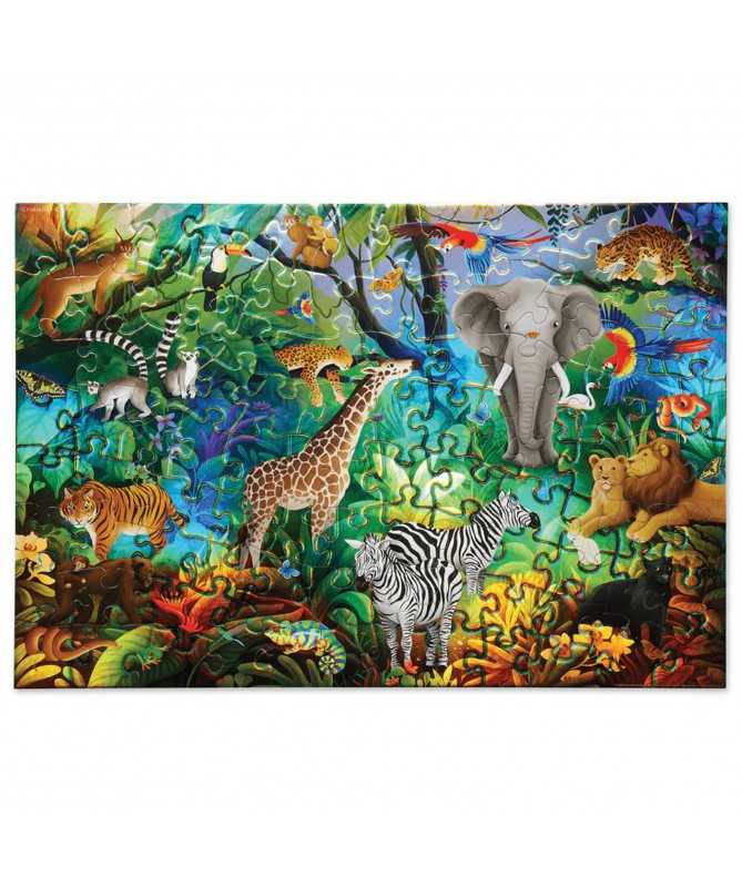 Puzzle Holographique - 100 pièces - Jungle Paradise - 5a+