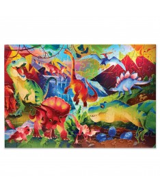 Puzzle Holographique - 100 pièces - Monde des dinosaures - 5a+