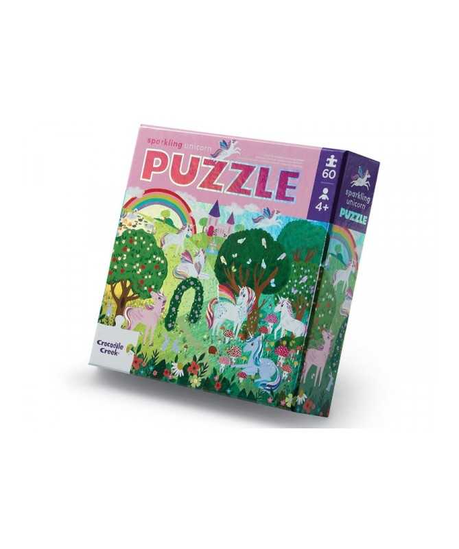 Puzzle Holographique - 60 pièces - Licornes - 4a+ Puzzle Holographique - 60 pièces - Licornes - 4a+