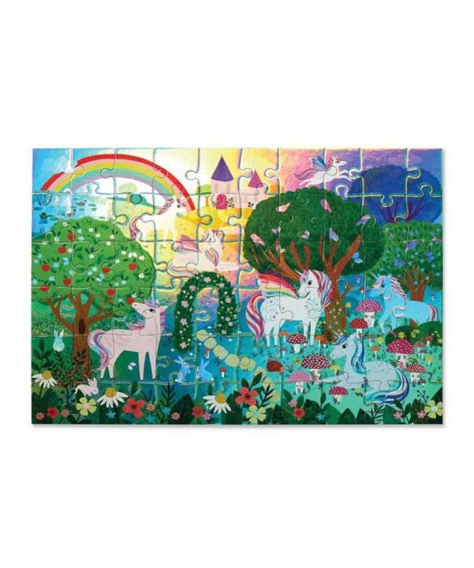 Puzzle Holographique - 60 pièces - Licornes - 4a+ Puzzle Holographique - 60 pièces - Licornes - 4a+