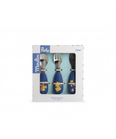 Set couverts silicone - Puce & Pilou