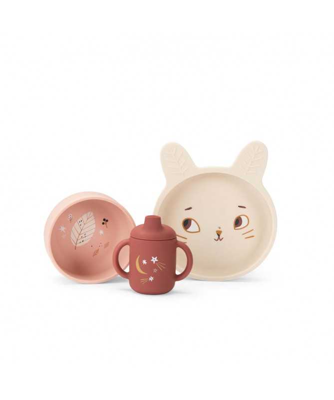 Set vaisselle silicone - Après la pluie Set vaisselle silicone - Après la pluie