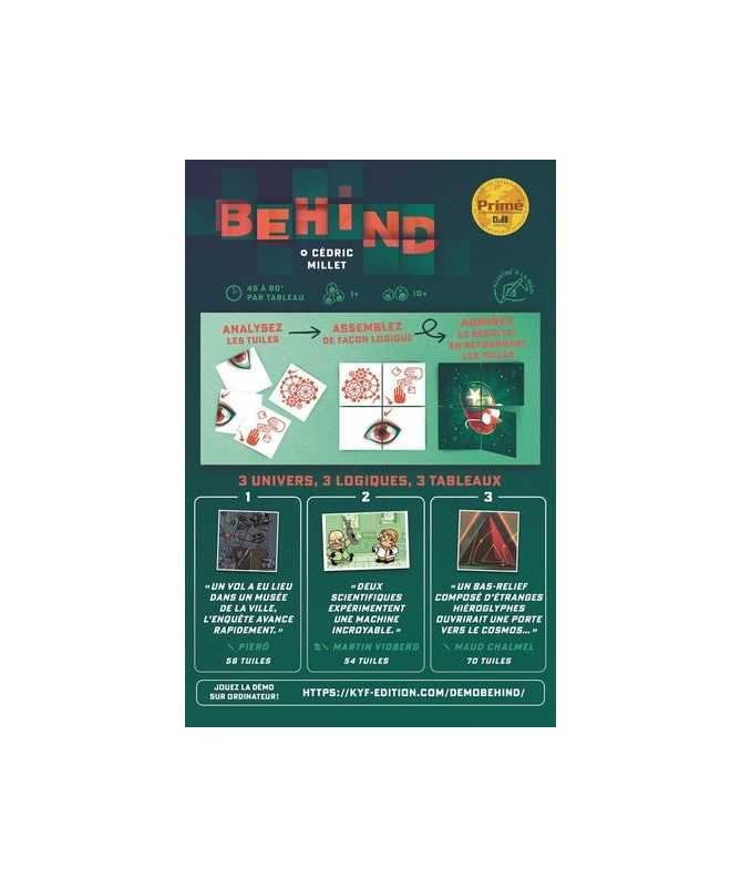Behind