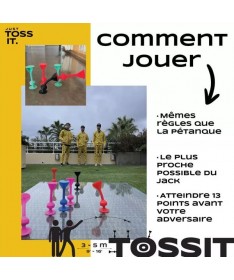 Tossit Pack famille - Rouge, Cyan, Bleu et Jaune