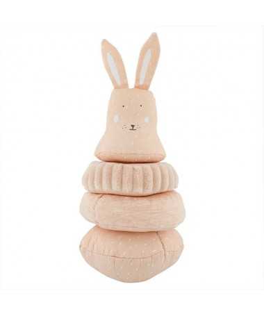 Jouet Culbuto tissu - Mrs Rabbit - Eveil sonore