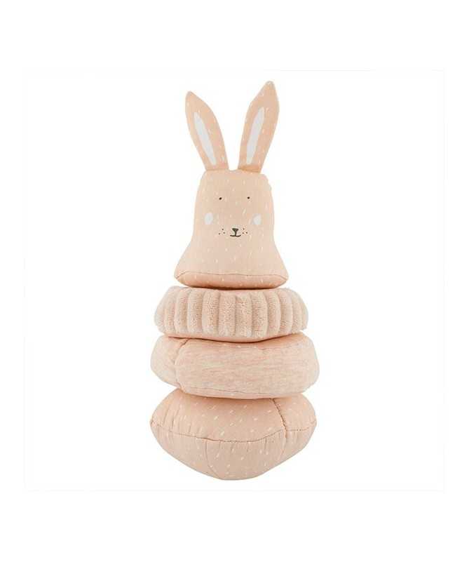 Jouet Culbuto tissu - Mrs Rabbit - Eveil sonore Jouet Culbuto tissu - Mrs Rabbit - Eveil sonore