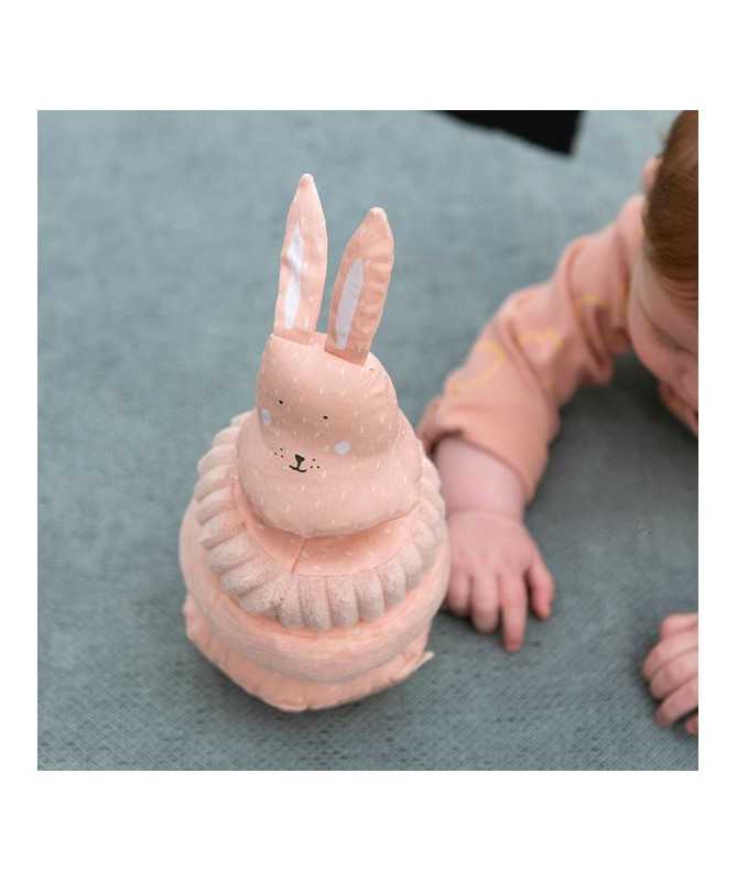 Jouet Culbuto tissu - Mrs Rabbit - Eveil sonore Jouet Culbuto tissu - Mrs Rabbit - Eveil sonore