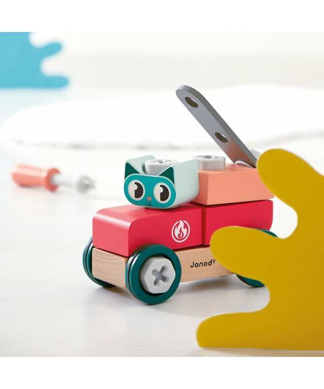 Brico'kids - Voiture à bricolet chat Brico'kids - Voiture à bricolet chat