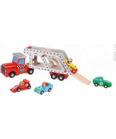 Camion transporteur et 4 voitures - Story
