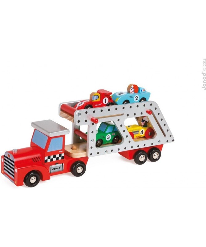 Camion transporteur et 4 voitures - Story Camion transporteur et 4 voitures - Story