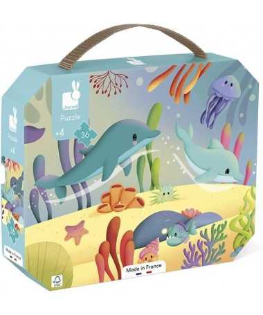 Puzzle frise - Les animaux marins (36 pcs)