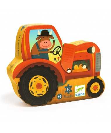 Puzzle - Tracteur (16 pcs)