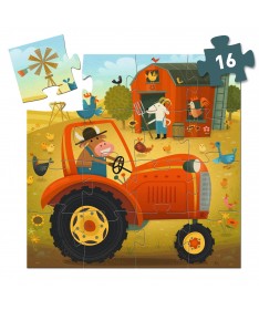Puzzle - Tracteur (16 pcs)
