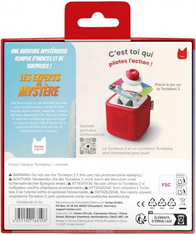 Tonie - Les experts du Mystère :Papouille a disparu !