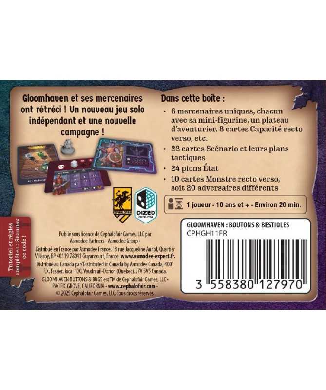 Gloomhaven - Boutons & Bestioles