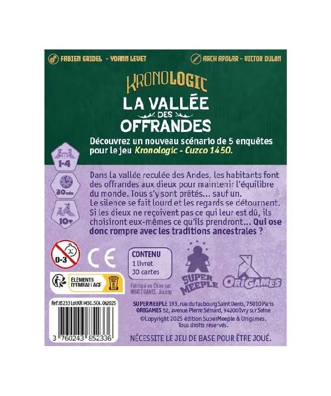 Kronologic - Cuzco 1450 ext. La vallée des offrandes