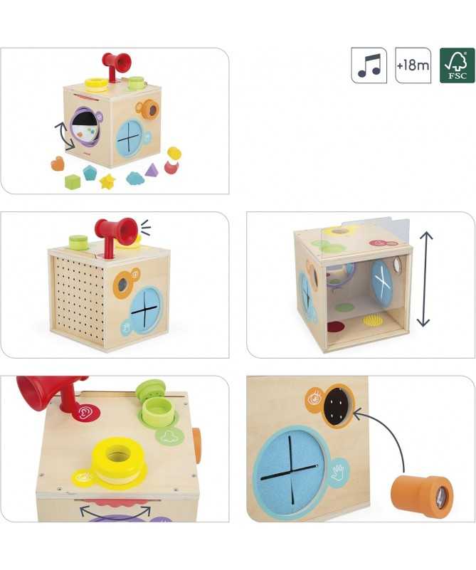 Cube sensoriel - boîte sensorielle