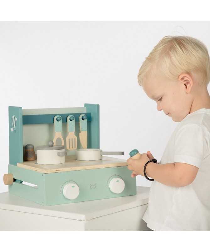 Cuisine nomade en bois - Vert