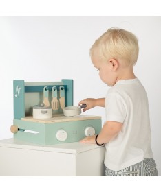 Cuisine nomade en bois - Vert