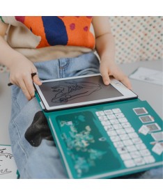 KIDYDRAW-MINI - Tablette à dessin 30 Animaux autour du monde