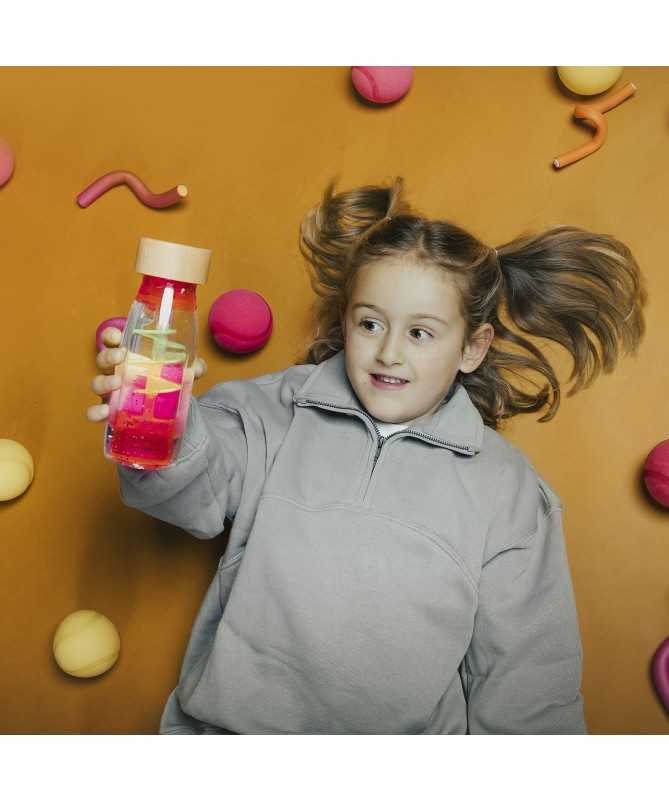 Sensory Bottle - Bouteille sensorielle Spirale rose