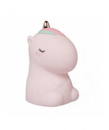 Veilleuse - Licorne rose avec paillettes avec télécommande