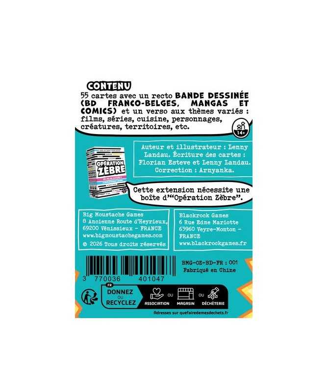 Opération Zèbre ext. BD