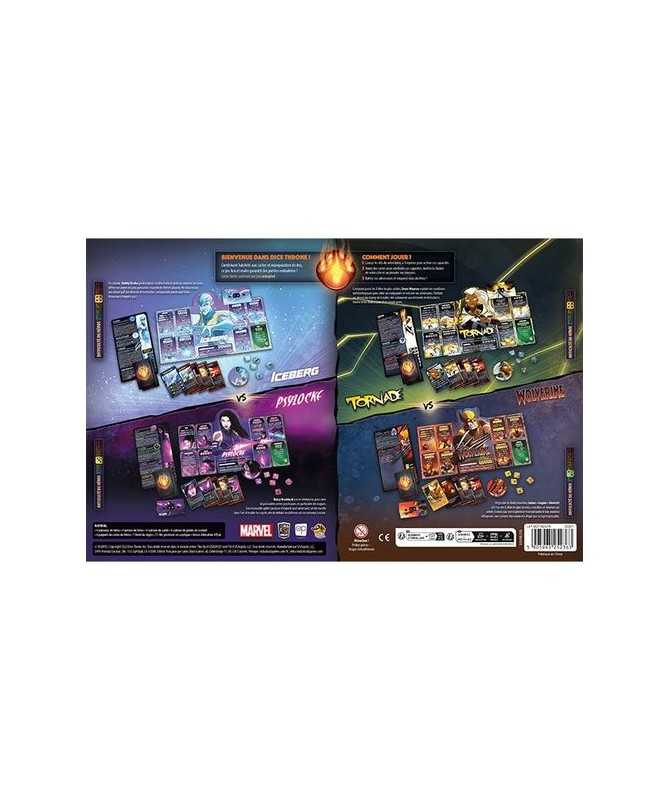 Dice Throne Marvel - Iceberg, Psylocke, Tornade, Wolverine