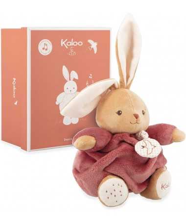 Patapouf Musical 17 cm Lapin Bordeaux
