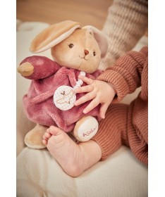 Patapouf Musical 17 cm Lapin Bordeaux