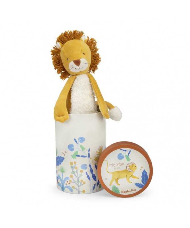 Poupée lion Mamba (en boîte) La forêt Mawa