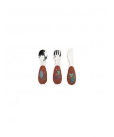 Set couverts silicone La forêt Mawa