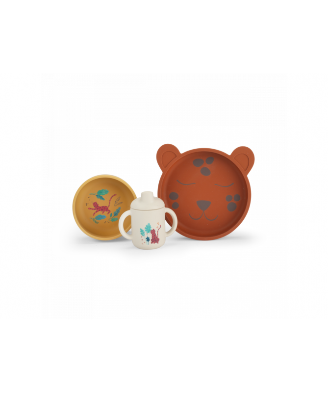 Set vaisselle silicone La forêt Mawa