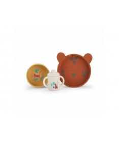 Set vaisselle silicone La forêt Mawa