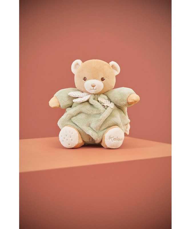 Patapouf ours vert - 17 cm
