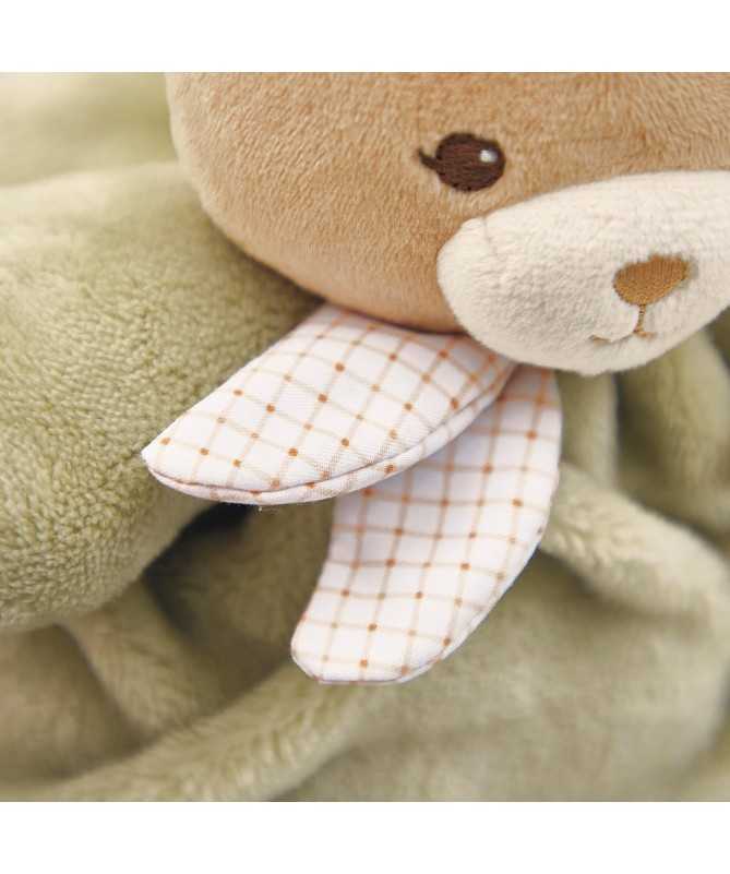 Patapouf ours vert - 17 cm