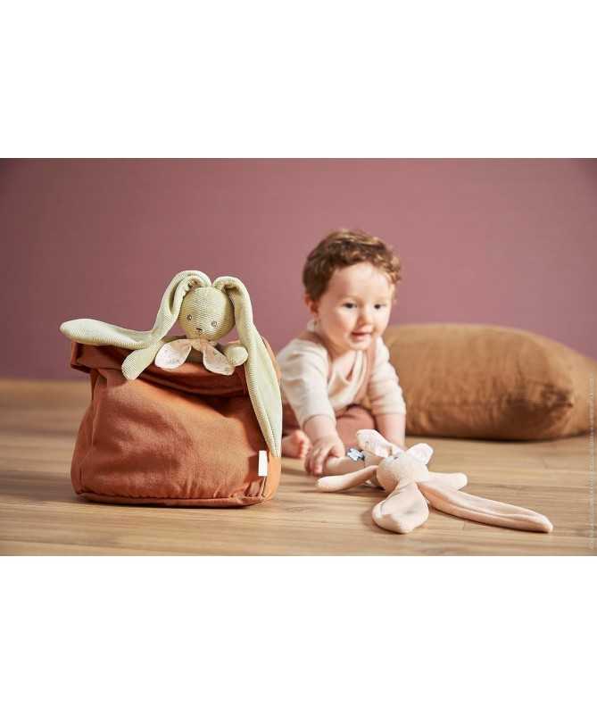 Pantin Lapin vert 25 cm - Lapinoo