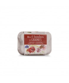 Boîte à oeufs 6 bombes à graines - Le Jardinier -