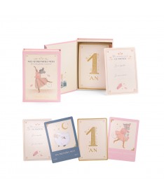 Cartes Mes 12 premiers mois La petite école de danse (30 cartes)