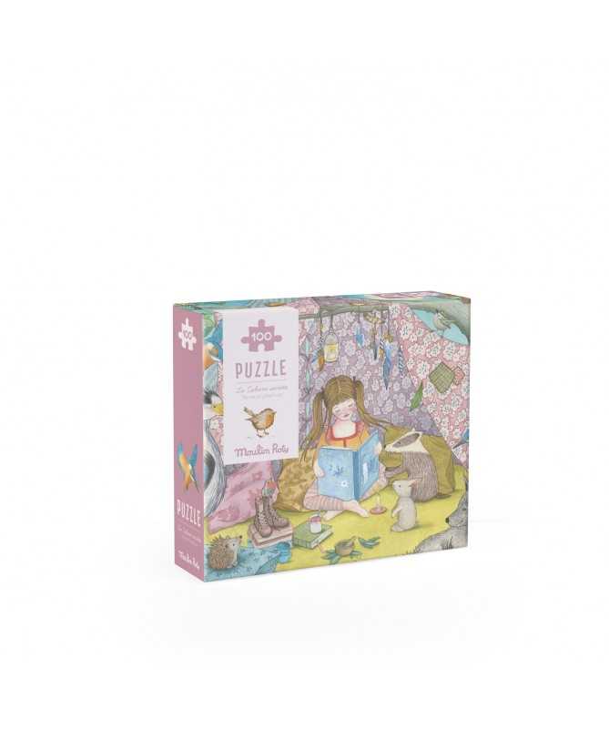 Puzzle La cabane secrète (100 pièces) Les Rosalies