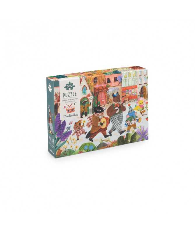 Puzzle la fête du Printemps (500 pièces) Les Minouchkas