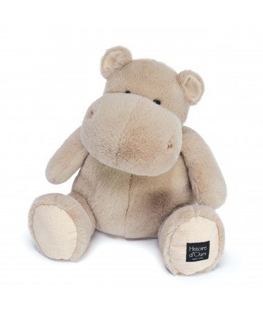 Peluche Hippopotame Cool - Beige Sable 40 cm