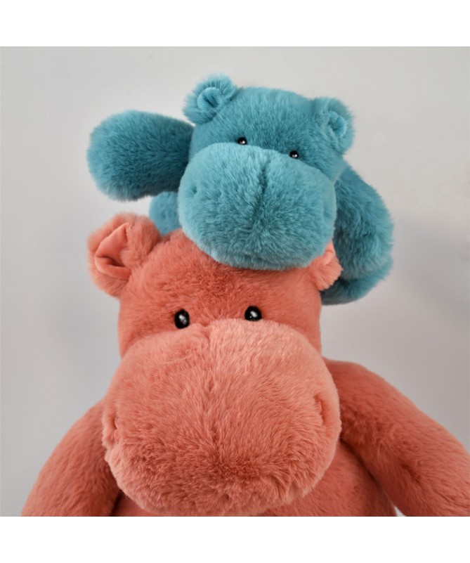 Peluche Hippopotame Hug - Terracotta 25 cm