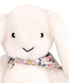 Lapin Fleurette - Blanc 35 cm