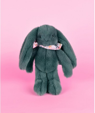 Peluche Lapin Fleurette - Eucalyptus 25 cm