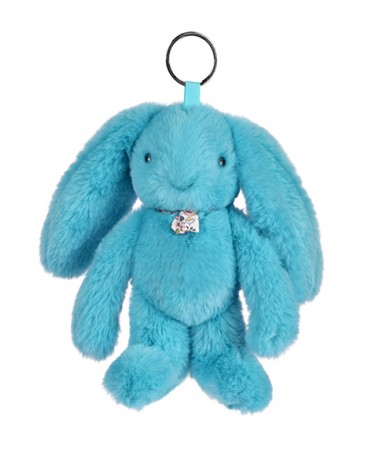 Lapin Fleurette - Porte clés/Bijou de sac - Turquoise