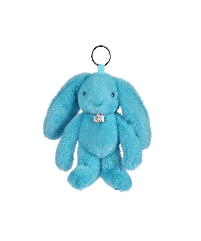 Lapin Fleurette - Porte clés/Bijou de sac - Turquoise