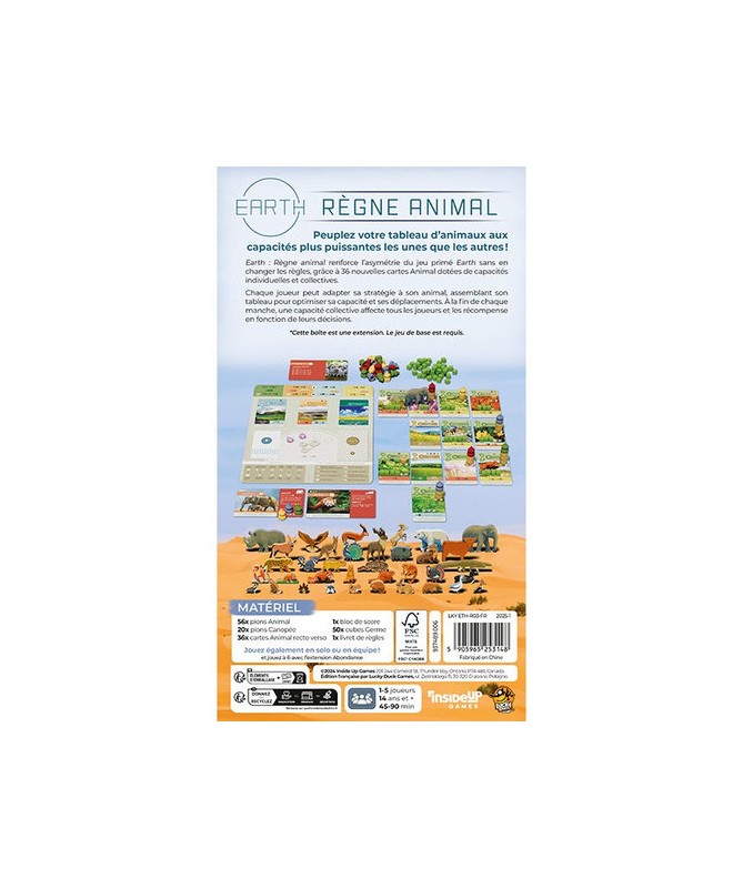 Earth ext. Règne animal